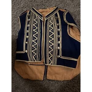 Vintage Greek Child Boy’s Fermeli Tsolias Costume 1960’s Wool 14x18